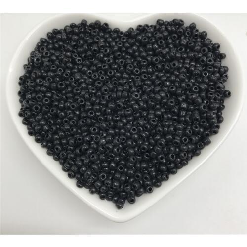 2mm 3mm 4mm Black Charm Czech Glass Seed Beads For Jewelry Making DIY Bracelet Necklace Accessories
