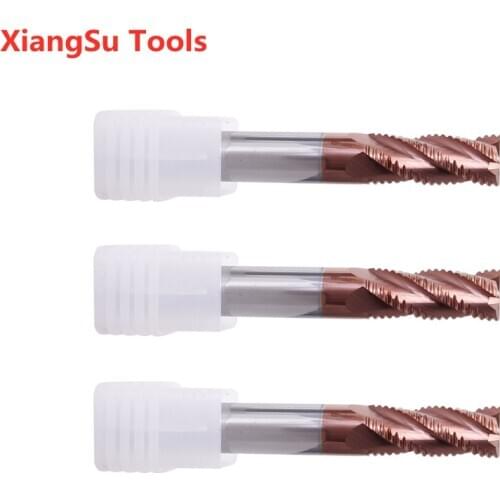 D14-D16-D20mm 4Flutes Hrc55 Roughing Endmill CNC Router Cutter Alloy Tungsten Carbide Cutting Milling Machine Tools For Steels