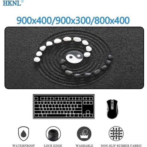 Pc Gamer Computer Mouse Pad Black and Red Gaming Keyboard Mat Deskmat Computer Accessories Gamer Rug Mat 900x400 DropShipping