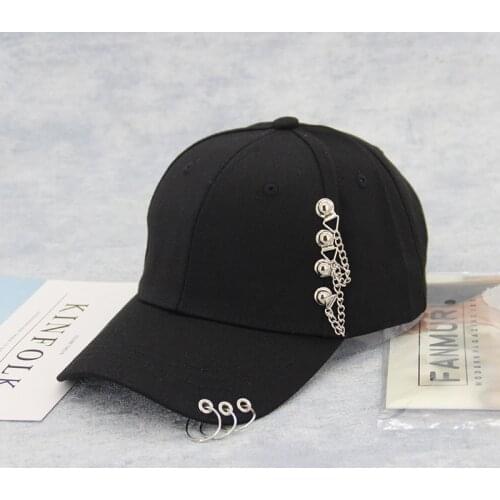 Outdoor Sport Baseball Cap Spring Summer Chain Hoop Sun Hats Adjustable Men Women Caps Fashion Hip Hop Hat