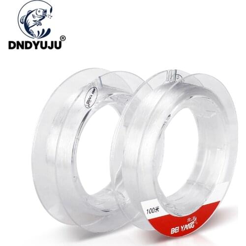 DNDYUJU Fishing Line Full Sink Fluorocarbon 100m Monofilament Carp Fishing Lines Leader Japanese Carbon Fiber Line