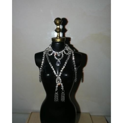 Handmade 1/6 Scale Rhinestone Necklace Model for 12" Doll
