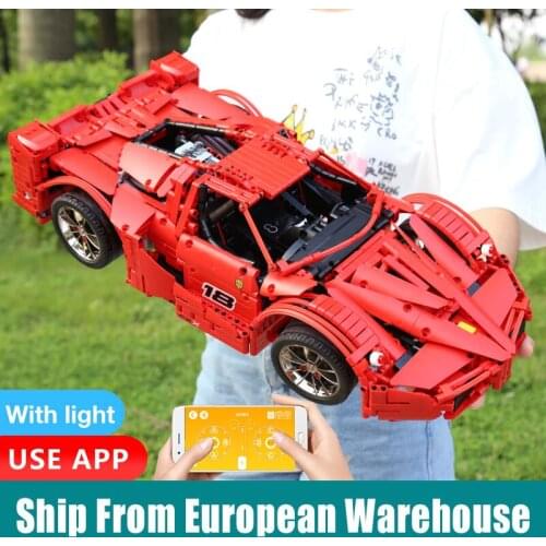 Mould King APP Car Toys The FXX Sport Racing Car Set Building Blocks Bricks 1:8 Motor Function Car Model Kids Christmas Gift