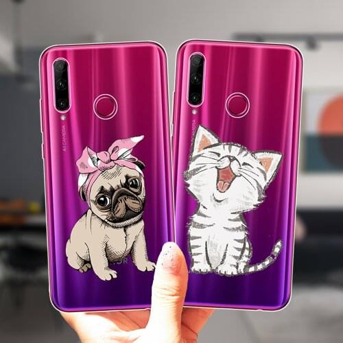 For Honor 50 Pro SE 30 9 10 20 10X Lite Pro 10i 20i 8X 8C 9X Fashion Cute Protective Case Cat Dog Corgi Soft Silicone Cover