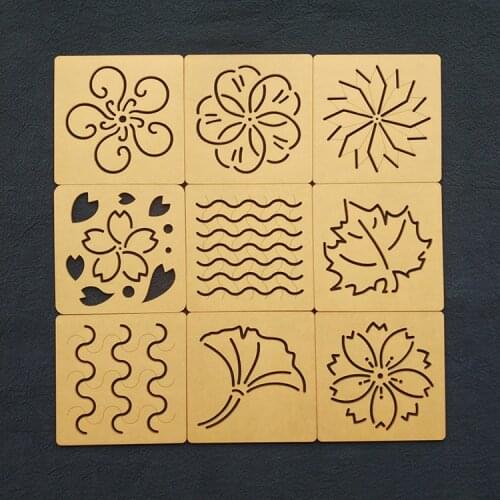 Embroidery kit patchwork Hand account sewing tool Quilting ruler Acrylic Sashiko design mould Template шаблон borduurwerk