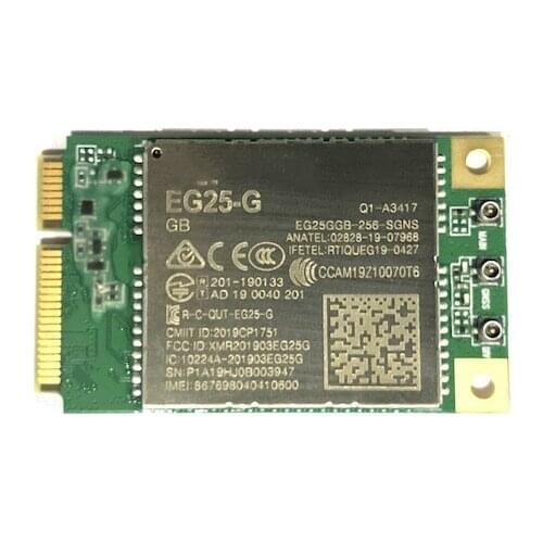 Quectel EG25-G 4g sim module category 4 module 4g smart module Mini PCIe LTE Worldwid LTE-FDD: B1/B2/B3/B4//B18/B19/B20/B25/B26