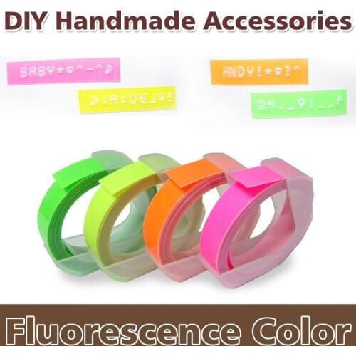 5PCS PVC hard Tape self adhesive DIY handmade accessories,DIY label maker, for tape writer,, gift Label maker Free Shipping