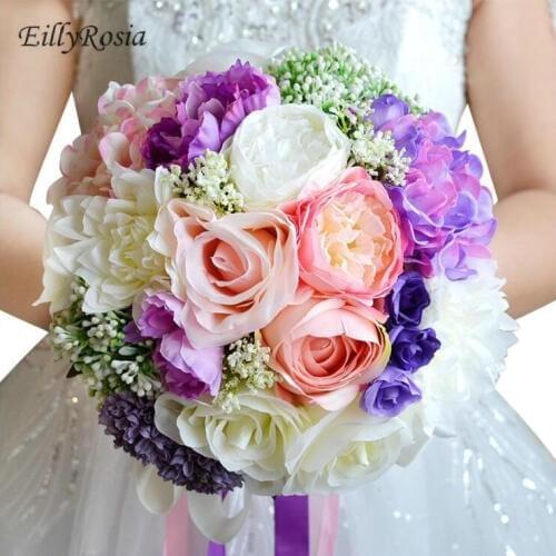 Wedding Bouquet for Bridesmaid Brooch Bride Bouquet Wedding Accessories Artificial Flowers Bridal Bouquets mariage fiori sposa