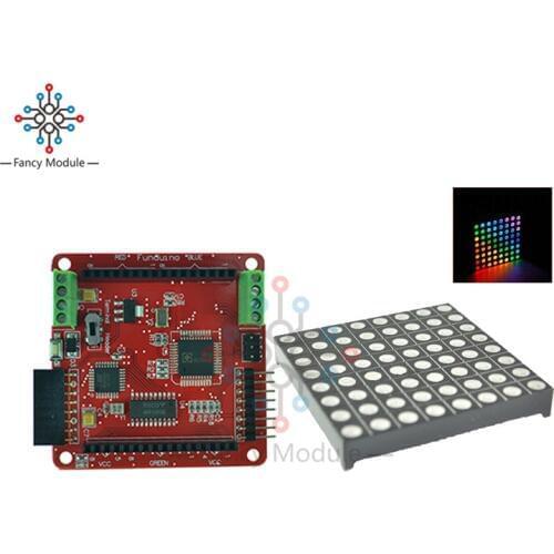 Full Color RGB 8x8 LED Matrix With Colorful Magic Matrix Driver Shield Colorduino Kit for Diy