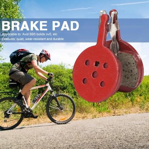 Bike Brake Pads Portable Waterproof Cycling Cycling Braking Disc MTB Mountain Elements for Avid BB5 Bolids NV5