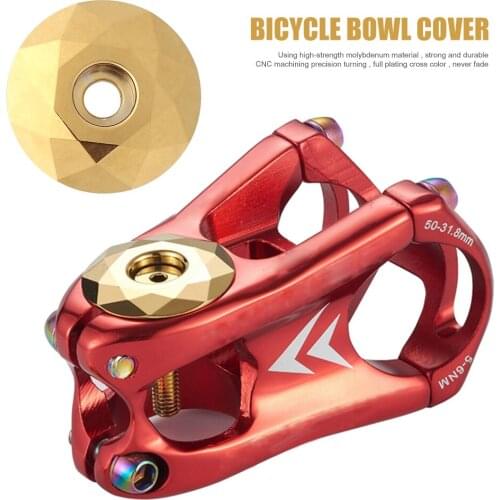 MTB Bike Stem Headset Top Cap Aluminium Alloy Fork Tube Head Part Top Diamond Cover Cycling Accessory Tapa superior de auricula