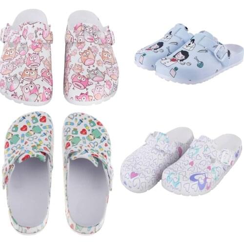 Women indoor Slipper Lady Summer Cartoon Shoes Light Weight Cute Outdoor Waterproof Shoes EVA Platform Clog Non Slip Home Shoes