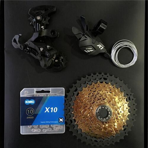 1*10 Groupset 10 Speed Shifter Rear Derailleur 10S 11-42T Cassette k7 Group Set For MTB Mountain Bike parts m610 m670 x5 x7