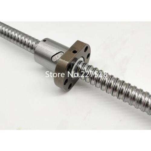 1set 2005 Ball Screw SFU2005 with single ball nut 2005 with no end machined CNC parts 20mm ballscrew