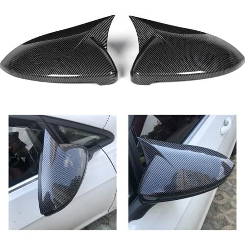 1. ABS of the rear-view mirror cover of the car side cover in the carbon fiber style adjusted For volkswagen For golf Mk7 7.5 R