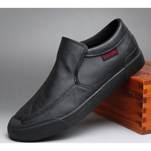 2020 Brand Design Mens Shoes Autumn Trendy Plus Size Shoes Slip-on Loafers Shoes Korean-Style Fashion Mens Casual Shoes