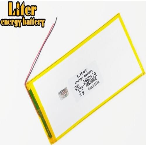 3.7V 4800mAh lithium-ion polymer battery 3560170 tablets LED mobile power battery