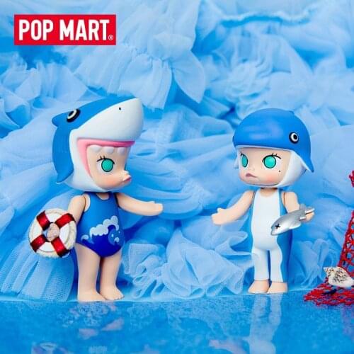 Blind Box Toys Original Pop Mart Molly Ocean Series Model Confirm Style Cute Anime Figure Gift Surprise Box