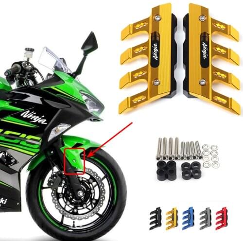 For Kawasaki Ninja 650 400 GTR1400 Motorcycle Mudguard Front Fork Protector Guard Block Front Fender Slider Accessories