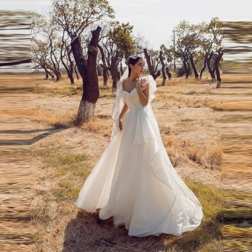 Elegant Satin Wedding Dresses Sleeveless Sweetheart Wtih Tulle Bridal Wedding Gowns A Line Custom Made 2021