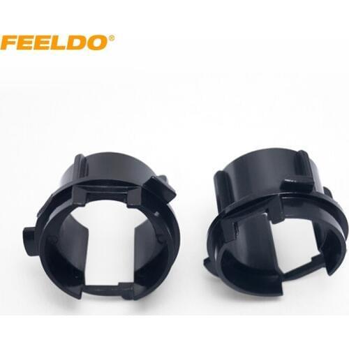FEELDO 10Pcs Auto HID Xenon Bulb Holder Socket Adapter Base for KIA K3 H7 HID Bulb Holders Adapters Base Accessories #2806