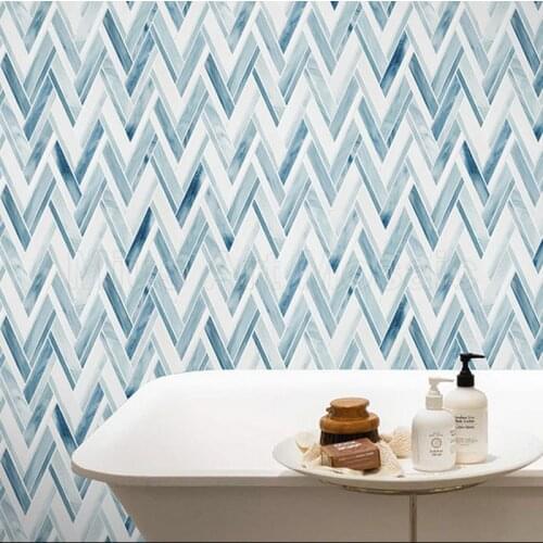 Mediterraneon style sky blue mix glass bathroom mosaic tile kitchen backsplash
