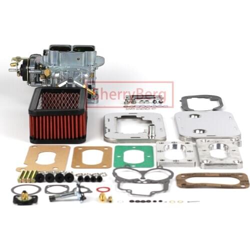 SherryBerg Fajs EMPI 32/36 DGV Carb Carburetor + Adapter Plate Kit + Air Filter (Cleaner 65mm)+GASKET Set for Mazda B2000 B2200