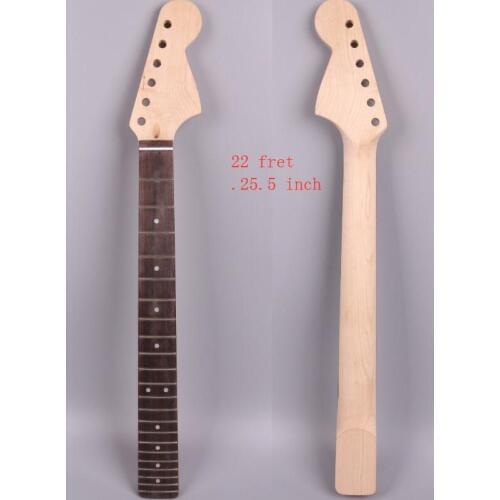 Maple Electric Guitar Neck 24 Fret 25.5 Inch Rosewood Fretboard Truss rod