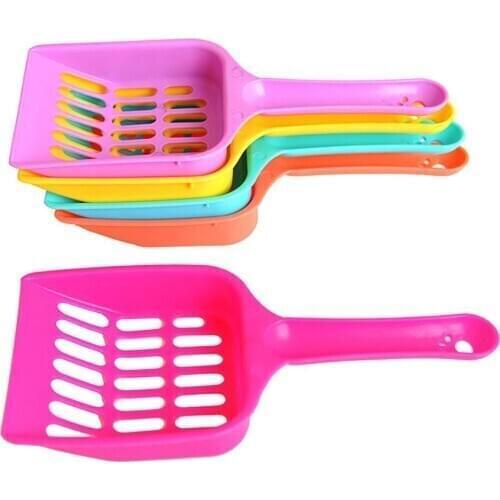 Modern Design Use Easy Pet Shovel Sand Scoop Waste Plastic Pet Shovel Sand Scoop Waste Dog Puppy Litter Hollow Out Food Spoons