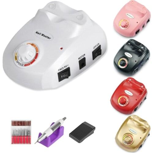 35000 RPM Electric Nail Drill Machine File Nail Milling Cutter Manicure Machine Pedicure Drill Set Nail Drill Polish Tools Kits