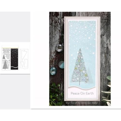 CHRISTMAS Tree Metal Cutting Dies and Stamps For DIY Scrapbooking Embossing Paper Die Cuts Photo Album Making Craft Dies