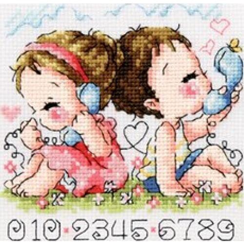 Birds and Peach Blossoms and Birds Counted Cross Stitch Kit Cross stitch RS cotton with cross stitch SODA 4136