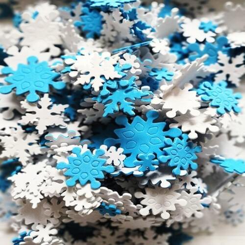 1bag/LOT,Snowflake xmas foam stickers Early learning educational craft diy toys Kids room ornament Color learning Creative OEM