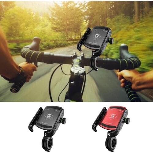 Promend 360 Rotatable Bike Mobile Phone Holder Aluminum Adjustable Bicycle Holder Non-slip MTB Phone Mount Stand Cycling Bracket