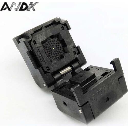 QFN64 MLF64 Burn in Socket IC Test Socket IC549-0644-008-G Pitch 0.4mm Chip Size 8*8 Flash Adapter Clamshell Programming Socket