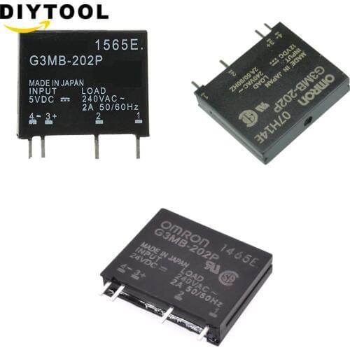 Relay Module G3MB-202P G3MB 202P DC-AC PCB SSR In 5V 12V 14VDC Out 240V AC 2A Solid State Relay Module