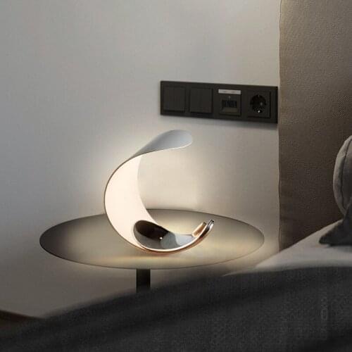 Nordic Luxury Moon LED Table Lamps for Home Modern Living Room Decor Deskt Lamp Bedroom Bedside Smart Dimming Touch Table Lamps