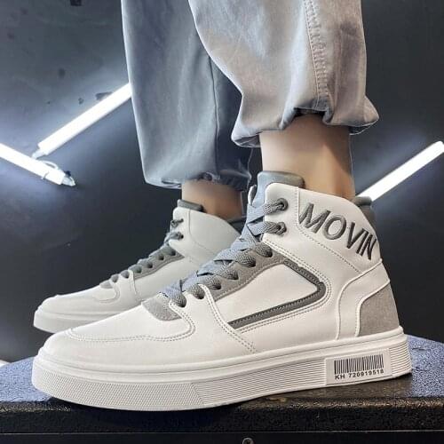 High Tops Spring Mens Sneakers 2021 Sport Shoes Men Running Trainers Mens White Sports Shoes Tennis 2020 Kids Jogging E-1021