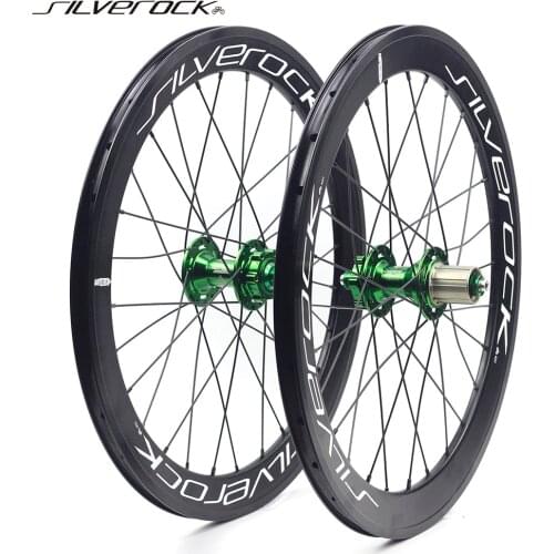 SILVEROCK SR42 20" 406 451 Alloy Wheelset Rim Disc Brake High Profile 100 135 for Tricycle Folding Minivelo Bike Wheels
