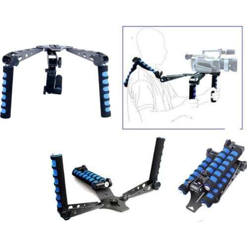 Foldable Tripod Rig Film Making System Shoulder Spider Steady Stabilizer Handle Bracket for Canon Nikon Sony A7 Panasonic DSLR