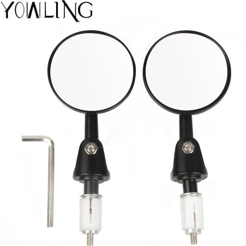 Universal Mirror Motorcycle Rearview Mirror Anti-fall Folding Round Mirror Motorcycle Side Mirror For yamaha Suzuki Kawasaki