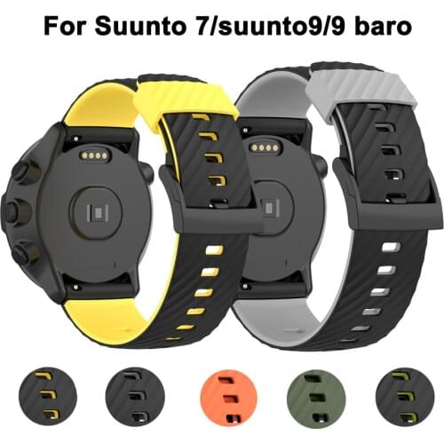 Silicone Strap Replacement WatchBand For suunto 7/9/D5 Wrist Bracelet for Suunto 9 Spartan Sport Wrist HR/Baro Smart Watch Band