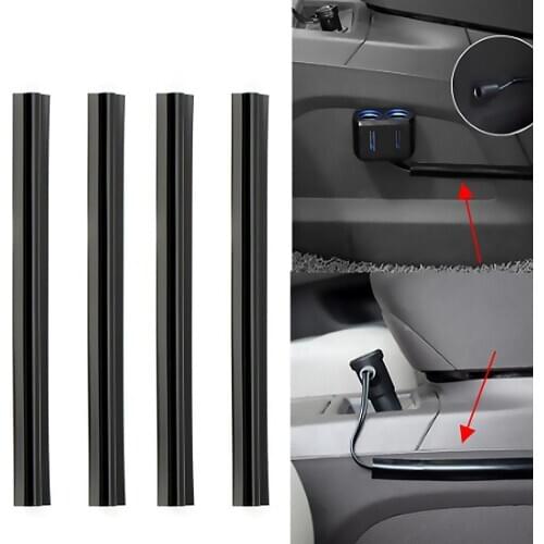 4Pcs Concealed Wire Cover Line Sleeve Car Cable Clips Organizers Vehicle Beam Clamp Auto Accessories for Traffic Recorder GPS