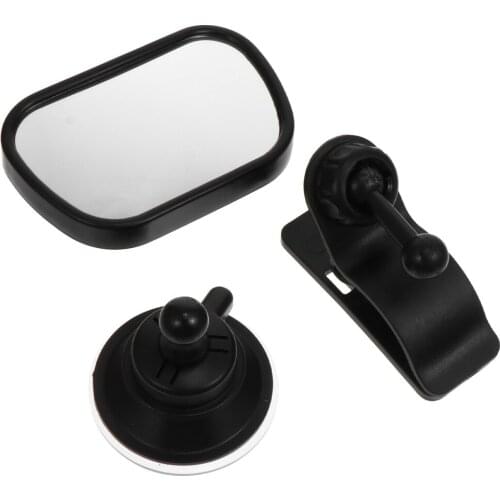 1 Set of Baby Car Mirror Rearview Mirror Backseat Observation Mirror (Black)