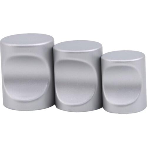 10pcs/set Door Handle Glass Door Knob Puller Push Bathroom Shower Cabinet Handles Aluminum Brushed Silve Set