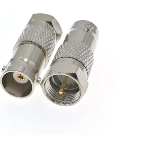 10pcs BNC Female To F Male RF Connector Adapter Full Copper