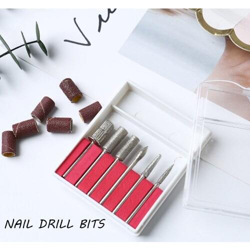6pcs/set High Quality Nail Drill Bits Nail Polishing Cutters Manicure Nail Dril BitMilling Cutter for Pedicure Manicure Tools