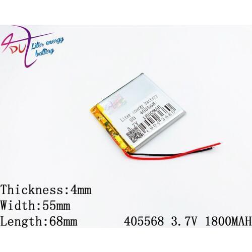 Newest 405568 tablet battery 3.7V 1800MAH 405570 Li ion Rechargeable Accumulator For Mobile Power Bank DIY E-book
