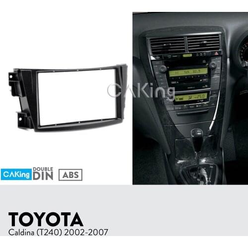 Car Fascia Radio Panel for Toyota Caldina (T240) 2002-2007 Dash Kit Install Facia Plate Adapter Console Bezel Adapter Cover Trim