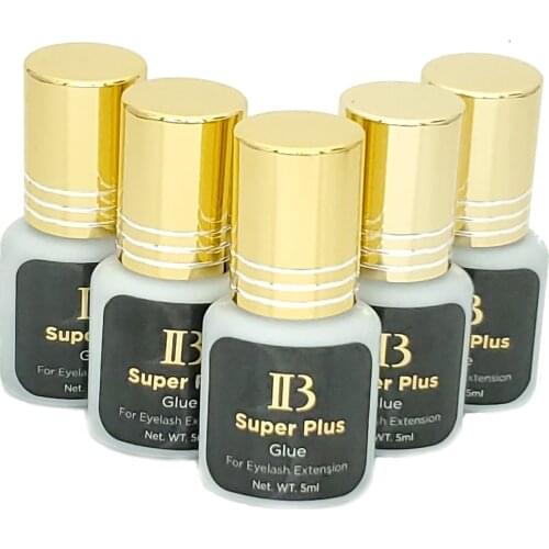 Free Shipping New Arrival Original Korea IB Ibeauty Super Plus Glue For Eyelash Extensions Black Glue 5ml Fast Dry 10 pcs/lot